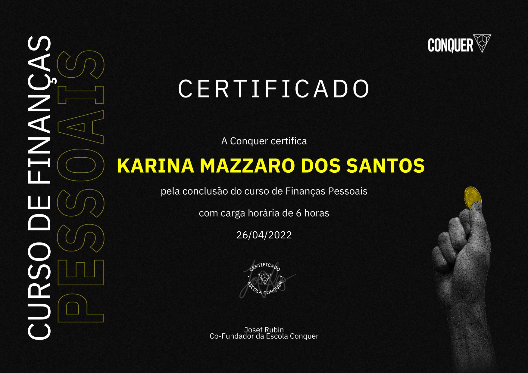 Certificado de Finanças Pessoais